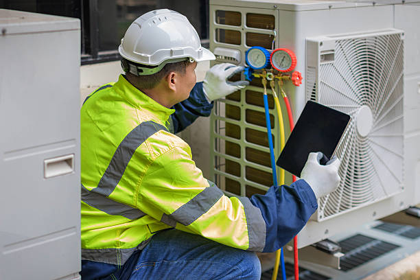 Professional Hvac Maintenance technician working in Rock Hill, MO